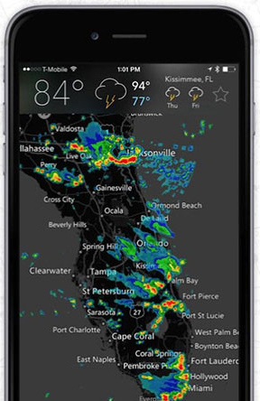 Accurate weather forecast applications on the phone Picture 12