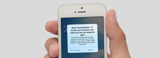 AccuWeather iOS application sends location information to advertising partners Picture 1
