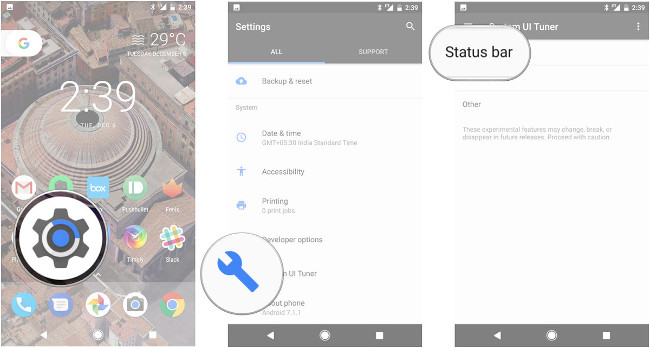 Activate the display of the remaining battery percentage on Google Pixel Picture 2
