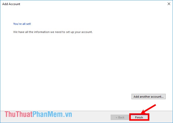 Add a Gmail account to Outlook 2013, 2016 - Configure Gmail with Outlook Picture 14