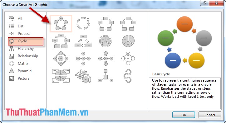 Add a tree diagram (Smart Art) to a Slide in PowerPoint Picture 2