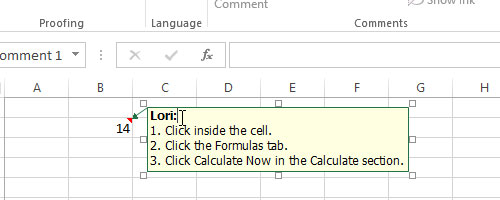 Add captions to spreadsheets in Excel 2013 - TipsMake.com