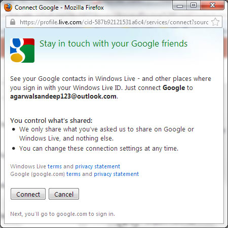 Add contacts to Outlook.com Email Picture 4