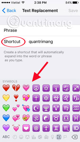 Add emoticons when texting on iPhone Picture 6