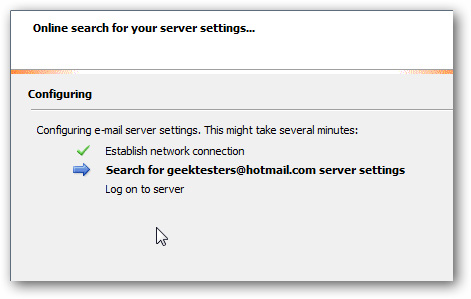 Add Hotmail and Live Email accounts to Outlook 2010 Picture 7