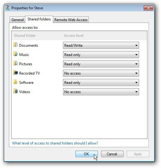 Add or remove user accounts for Windows Home Server 2011 Picture 10