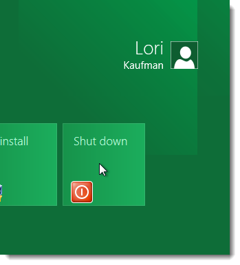 Add the function Shutdown, Restart, Sleep to the Metro screen in Windows 8 Picture 14