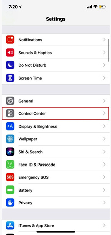 Add the QR code scanning function to Control Center on iOS 12 Picture 1