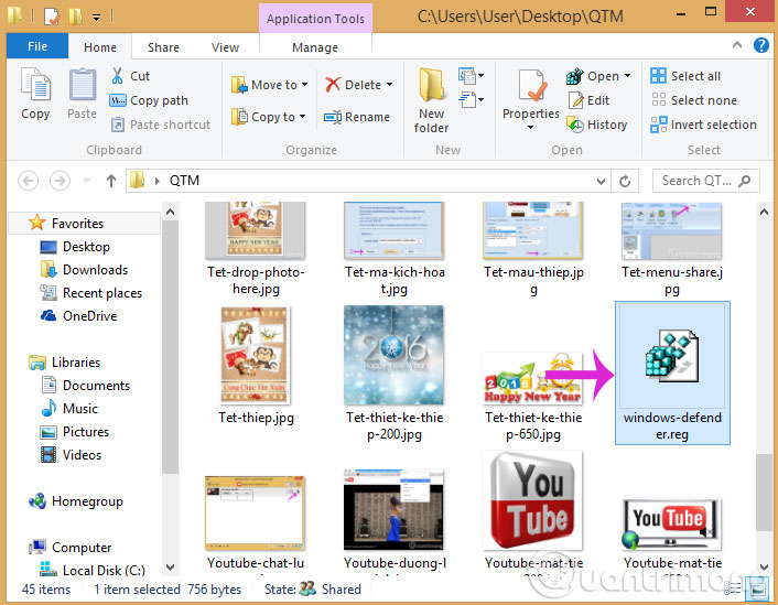 Add the 'Scan with Windows Defender' command to the right-click menu in Windows 8 Picture 5