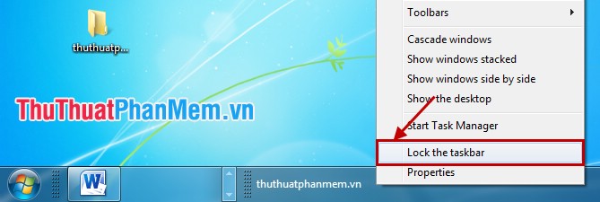 Add your name to the Taskbar Picture 8