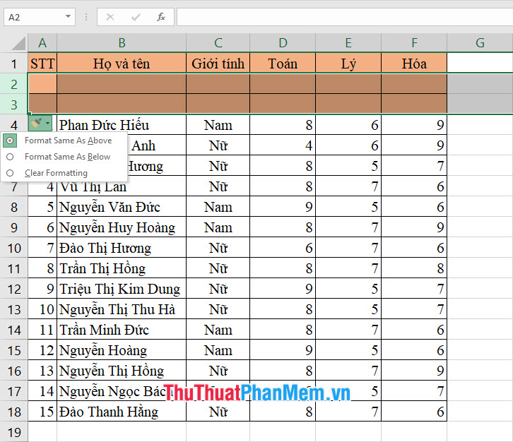 Adding 1 or more blank lines in Excel is extremely fast Picture 8