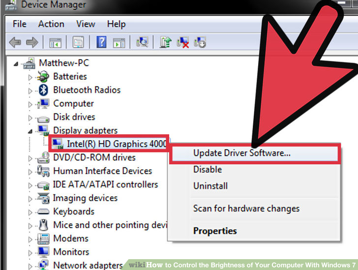 Adjust screen brightness of Windows 7 on PC, laptop Picture 18