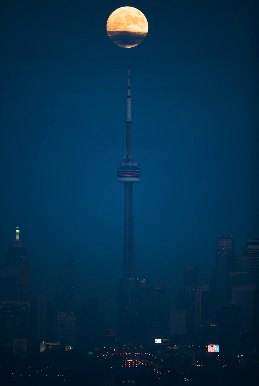 Admire the beautiful super moon image in the sky of Vietnam and the world Picture 16