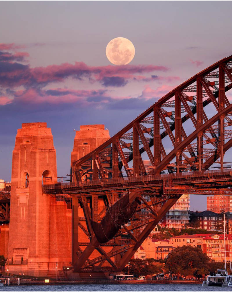 Admire the beautiful super moon image in the sky of Vietnam and the world Picture 26