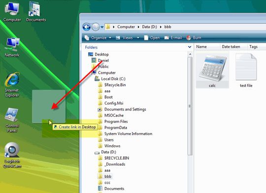 Advanced drag and drop techniques in Windows Vista Picture 4