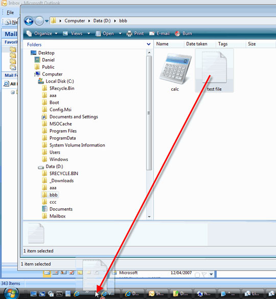 Advanced drag and drop techniques in Windows Vista Picture 7