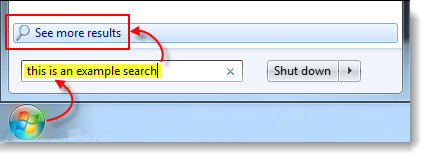 Advanced search in Windows 7 is similar to Windows XP Picture 4