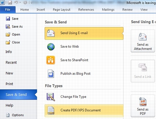 Advantages of Office 2010 compared to Office 2007 Picture 3