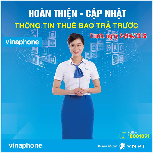 After Viettel, VinaPhone also sends a notice requesting customers to add information before April 24, if not one-way Picture 1