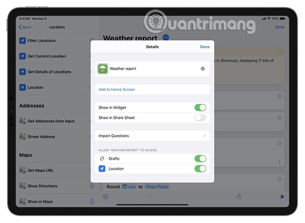 All iPad shortcuts to build Siri Shortcuts Picture 3