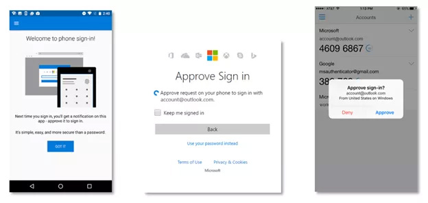 Already able to login to a Microsoft account without a password Picture 1
