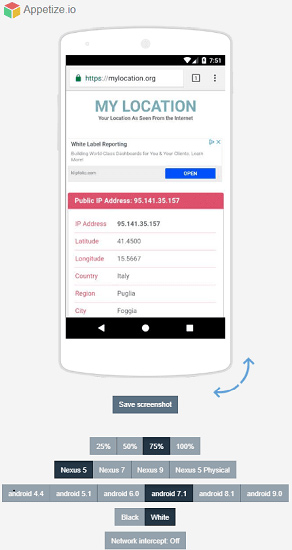 Android emulator online right in the browser Picture 2