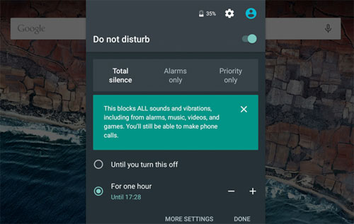 Android M Do Not Disturb mode: easier to understand, easier to use Picture 1