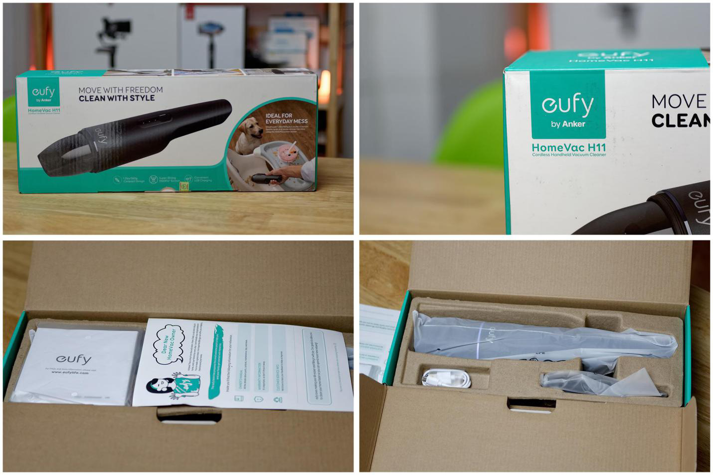 Anker Eufy Homevac H11 handheld vacuum cleaner, top choice for small room cleaning. Picture 1