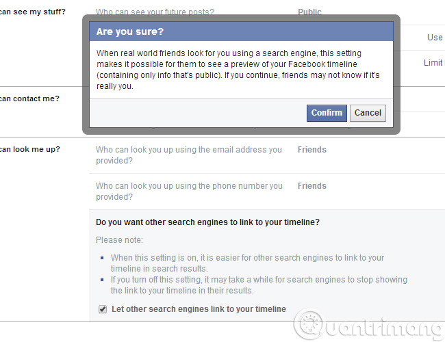 Anonymous on Facebook, hide activities on Facebook, completely invisible Picture 8