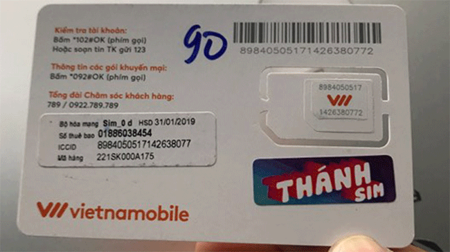 Answer common questions about SIM card of Vietnamobile Picture 3
