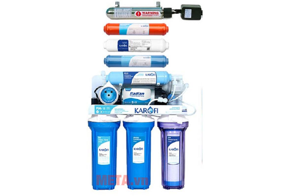 Answer questions: Is the water filter as much as the filter core is cleaner? Picture 8