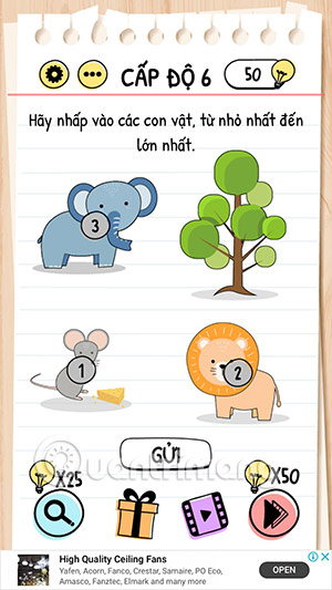 Answers to Test Brain Level 1 to 60 (updated continuously) Picture 6