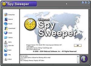 Anti-spyware with SpySweeper Picture 1