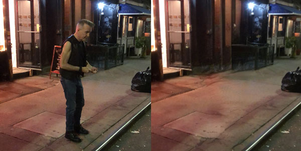 Appeared 'ugly' virtual live application, automatically removing all human images from the scene taken Picture 1