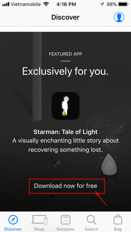Apple is free to users of the cool game Starman Picture 3