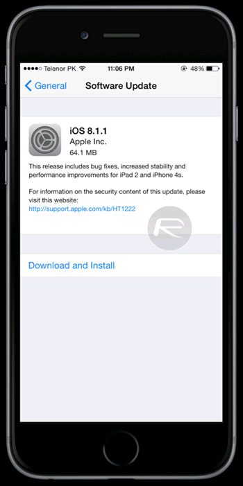 Apple officially released iOS 8.1.1 Picture 2