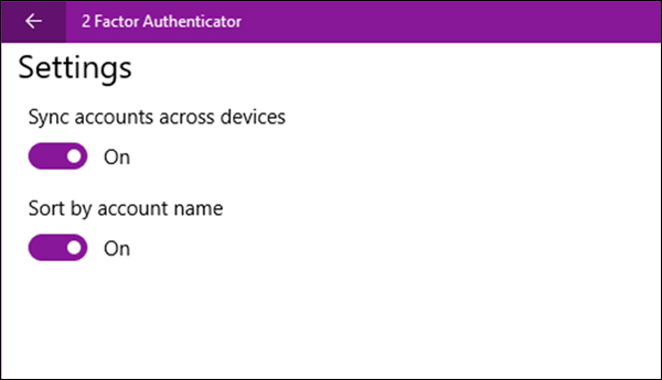 Applications create authentication codes on Windows 10 Picture 3