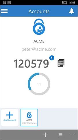 Applications create authentication codes on Windows 10 Picture 7