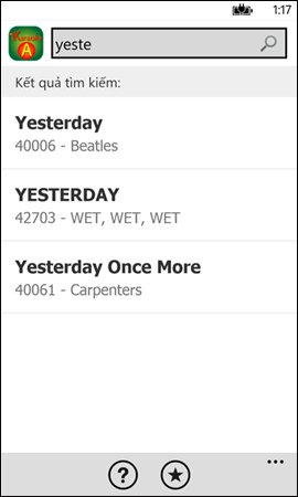 Applications that find 5-digit karaoke song codes Picture 14