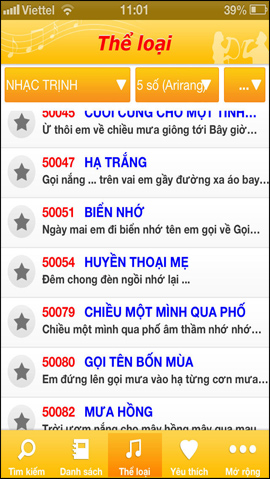 Applications that find 5-digit karaoke song codes Picture 8