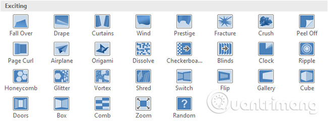 Apply transition effects in PowerPoint 2016 Picture 2