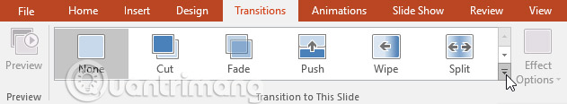 Apply transition effects in PowerPoint 2016 Picture 5