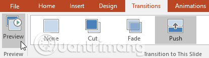 Apply transition effects in PowerPoint 2016 Picture 8