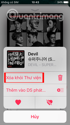 Are there ways to delete music on iPhone? Picture 4