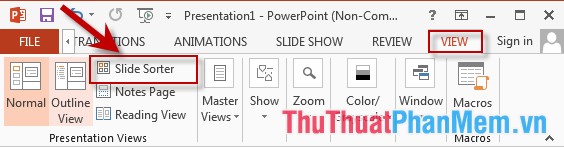 Arrange the slides in PowerPoint Picture 6