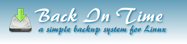 Automatically backup the system using Back In Time Picture 1