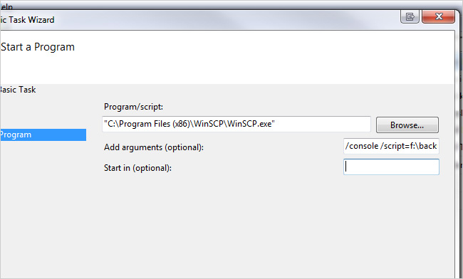 Automatically backup web server data with WinSCP via FTP Picture 7