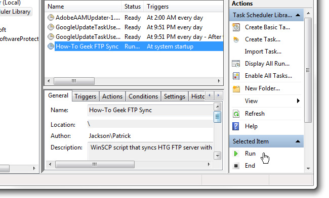 Automatically backup web server data with WinSCP via FTP Picture 8