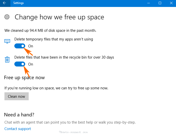Automatically frees free space on Windows 10 after 30 days Picture 4