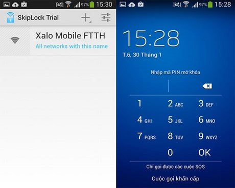 Automatically lock the screen when connecting strange Wi-Fi on the phone Picture 4